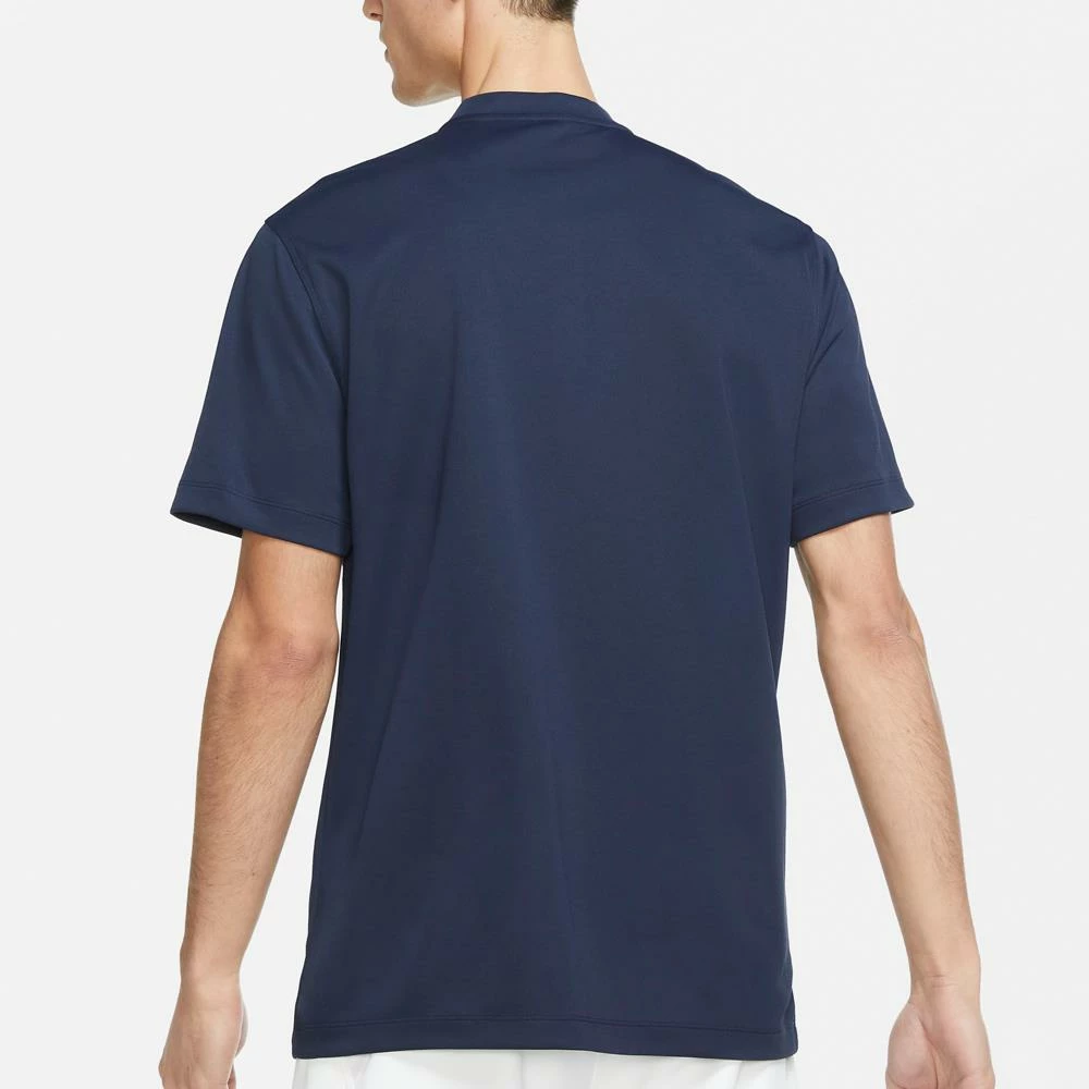 Nike Men's Blade Henley Polo - Obsidian 3 Nike Men's Blade Henley Polo - Obsidian - Image 3
