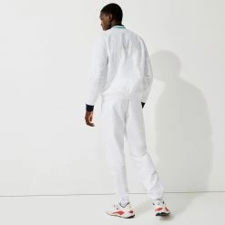 Lacoste Men's Sport Light Teddy Jacket - White/Navy Blue 8 Lacoste Men's Sport Light Teddy Jacket - White/Navy Blue -Yonex Shop f76466