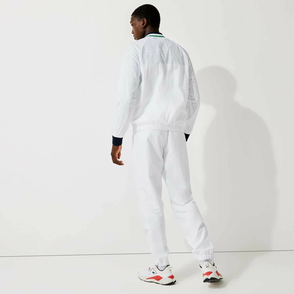 Lacoste Men's Sport Light Teddy Jacket - White/Navy Blue 3 Lacoste Men's Sport Light Teddy Jacket - White/Navy Blue - Image 3