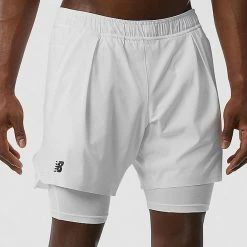 New Balance Men's Tournament 7" Short - White 6 New Balance Men's Tournament 7" Short - White -Yonex Shop f76554