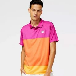 New Balance Men's Tournament Polo - Magenta Pop 6 New Balance Men's Tournament Polo - Magenta Pop -Yonex Shop f76564
