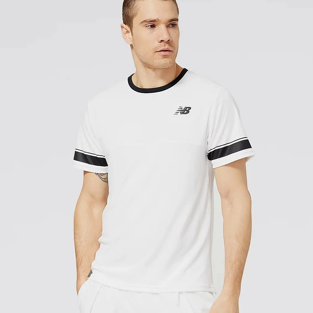 New Balance Men's Tournament Crew - White/Black 3 New Balance Men's Tournament Crew - White/Black - Image 3
