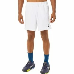 Asics Men's Match 7" Short - White 7 Asics Men's Match 7" Short - White -Yonex Shop f77319