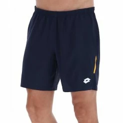 Lotto Men's Top IV Short - Navy Blue/Saffron -Yonex Shop f77732