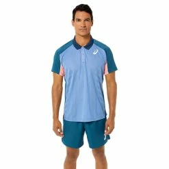 Asics Men's Match Actibreeze Polo - Light Indigo -Yonex Shop f77805