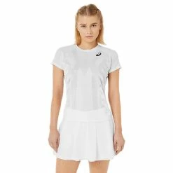 Asics Women's Match Actibreeze Tee - White -Yonex Shop f77822
