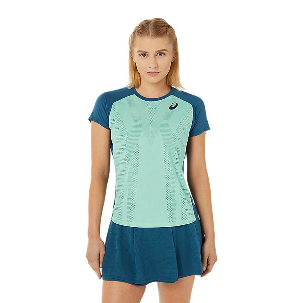 Asics Women's Match Actibreeze Tee - Oasis Green 3 Asics Women's Match Actibreeze Tee - Oasis Green - Image 3