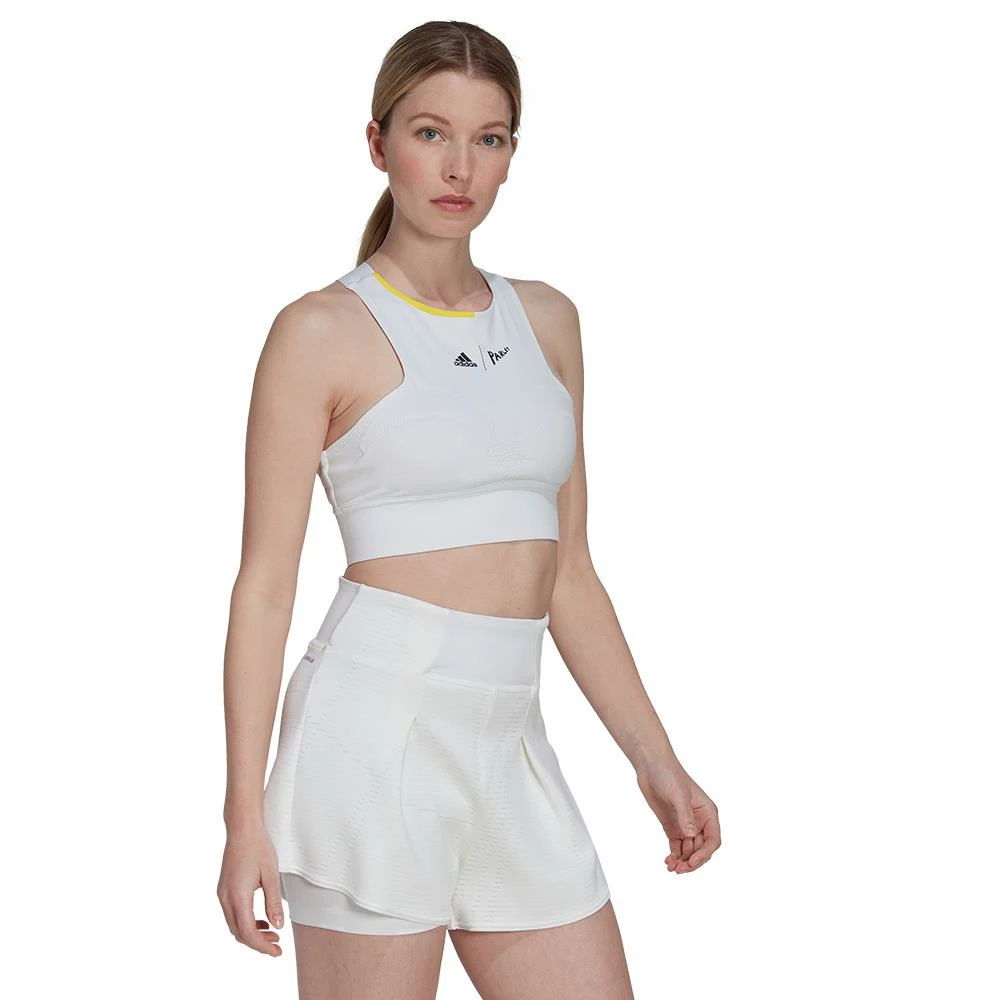 Adidas Women's London Crop Top - Parley - White 3 Adidas Women's London Crop Top - Parley - White - Image 3