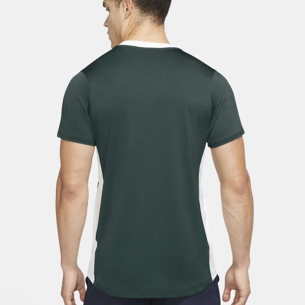 Nike Men's Advantage Polo - Pro Green/White 3 Nike Men's Advantage Polo - Pro Green/White - Image 3