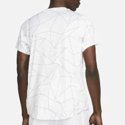Nike Men's Advantage Print Shirt - White/Black 5 Nike Men's Advantage Print Shirt - White/Black -Yonex Shop f78905