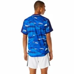 Asics Men's Match Graphic Short Sleeve - Dive Blue 5 Asics Men's Match Graphic Short Sleeve - Dive Blue -Yonex Shop f79802