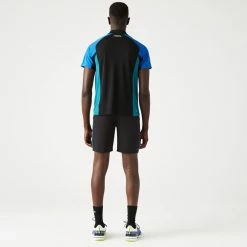 Lacoste Men's Sport Thermo Pique Polo - Black/Blue 6 Lacoste Men's Sport Thermo Pique Polo - Black/Blue -Yonex Shop f80027