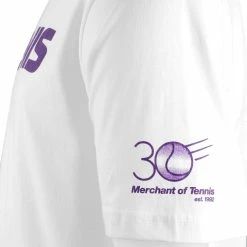 Merchant Of Tennis Unisex 30 Year Tee - White -Yonex Shop f81112