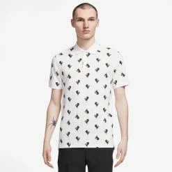 Alternative view of Nike Men's DriFit Printed Polo - White