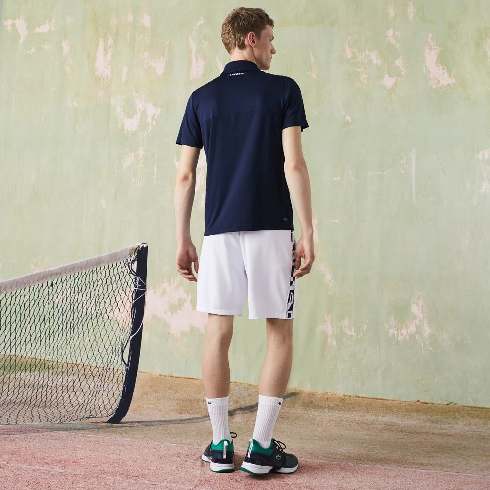 Lacoste Men's Sport Colour Block Pique Polo - Navy Blue/Purple 3 Lacoste Men's Sport Colour Block Pique Polo - Navy Blue/Purple - Image 3