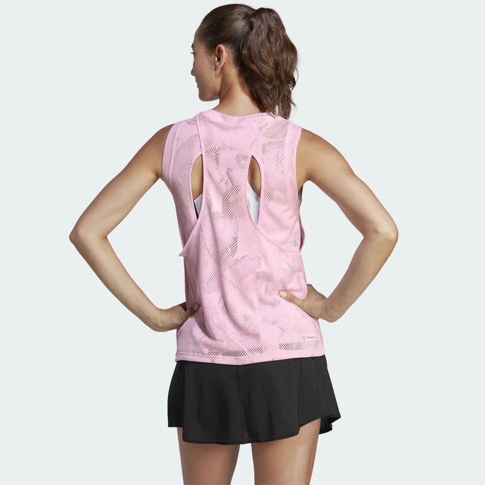 Adidas Women's Melbourne Match Tank - Clear Pink 3 Adidas Women's Melbourne Match Tank - Clear Pink - Image 3
