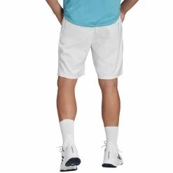 Adidas Men's Club 3 Stripe 7" Short - White 6 Adidas Men's Club 3 Stripe 7" Short - White -Yonex Shop f82228