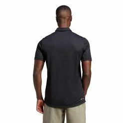 Adidas Men's Club 3 Stripe Polo - Black -Yonex Shop f82333