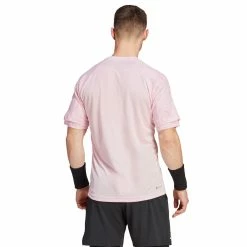 Adidas Men's Melbourne Raglan Tee - Clear Pink -Yonex Shop f82343