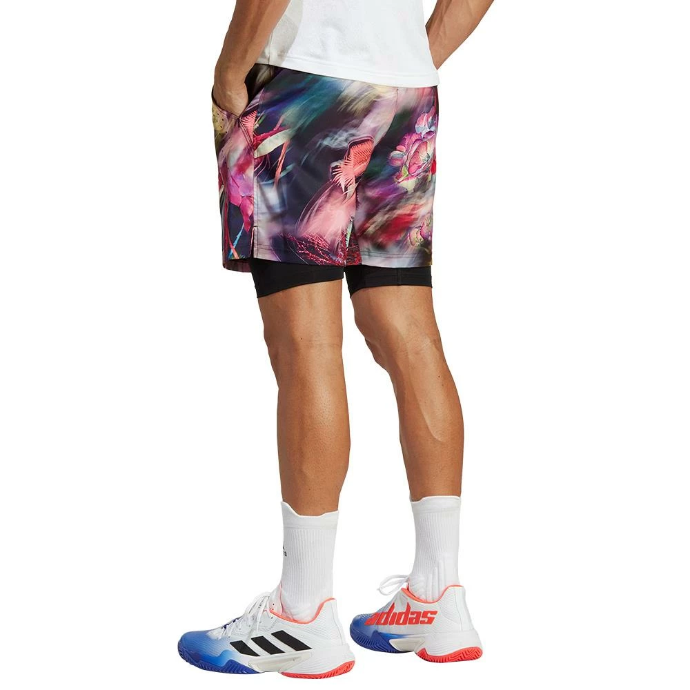 Adidas Men's Melbourne Ergo Shorts - Multicolour/Black 3 Adidas Men's Melbourne Ergo Shorts - Multicolour/Black - Image 3