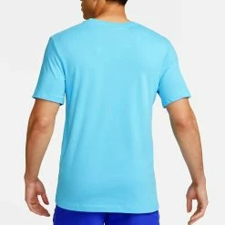 Nike Men's DriFit OZ Tee - Baltic Blue 6 Nike Men's DriFit OZ Tee - Baltic Blue -Yonex Shop f82836