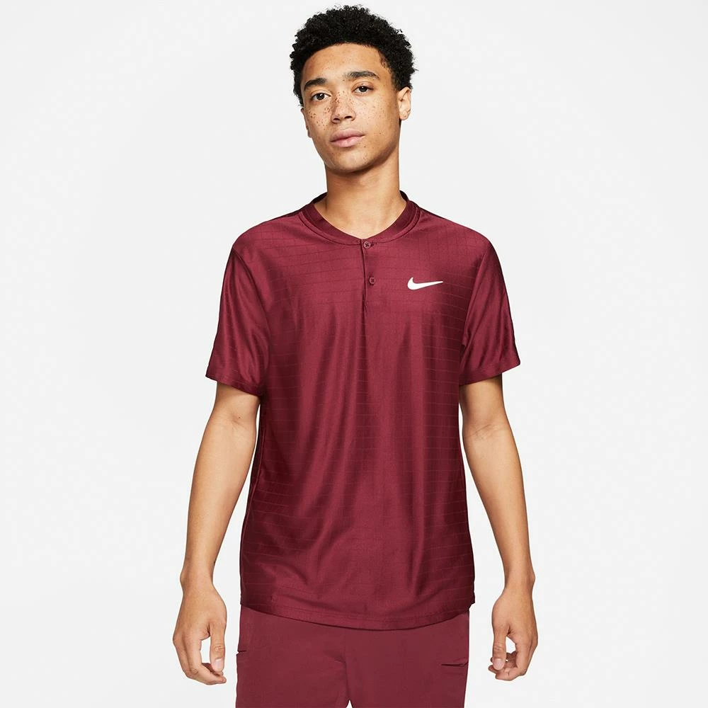 Nike Men's Advantage Polo - Dark Beetroot 2 Nike Men's Advantage Polo - Dark Beetroot - Image 2