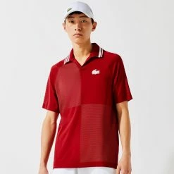 Alternative view of Lacoste Men's Sport Seamless Polo - Red/White
