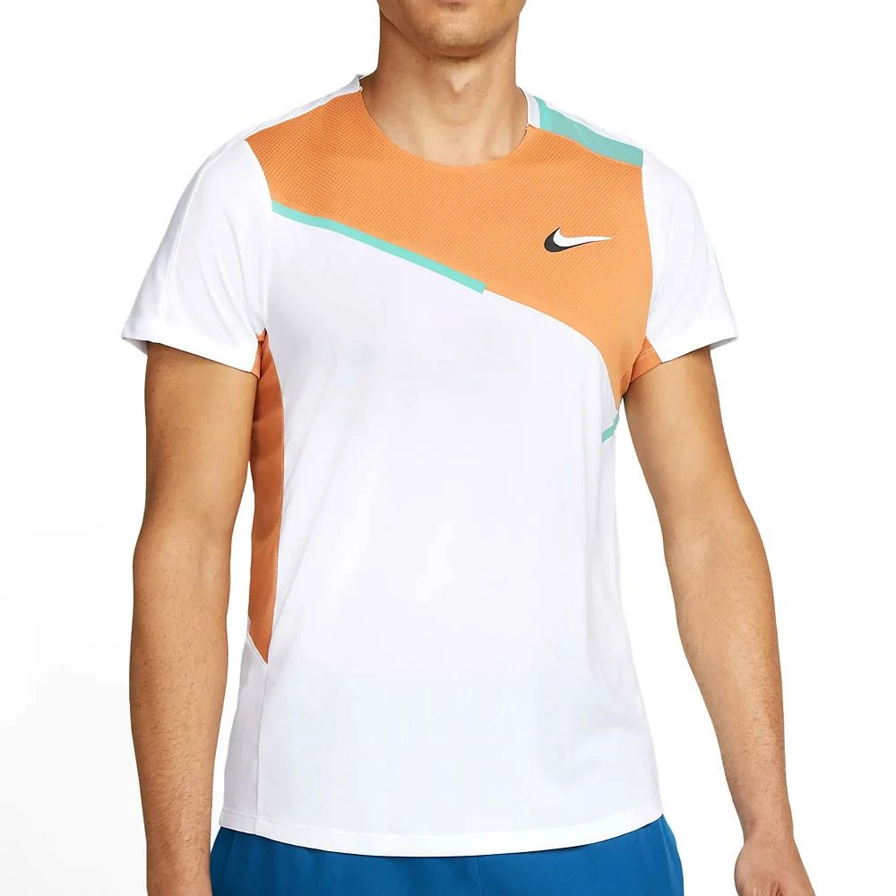 Nike Men's Slam Melbourne Shirt - White/Hot Curry 2 Nike Men's Slam Melbourne Shirt - White/Hot Curry - Image 2