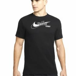 Alternative view of Nike Men's Swoosh Tennis Tee - Black