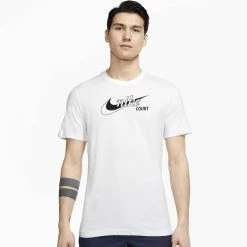 Alternative view of Nike Men's Swoosh Tennis Tee - White
