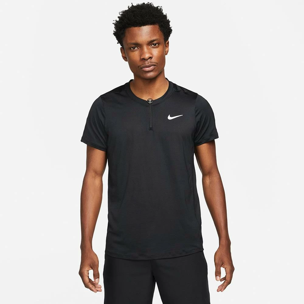 Nike Men's Advantage Polo - Black 2 Nike Men's Advantage Polo - Black - Image 2