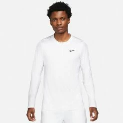 Alternative view of Nike Men's Advantage 1/2 Zip Longsleeve - White
