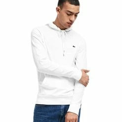 Alternative view of Lacoste Men's Classic Cotton Tee Hoody - White