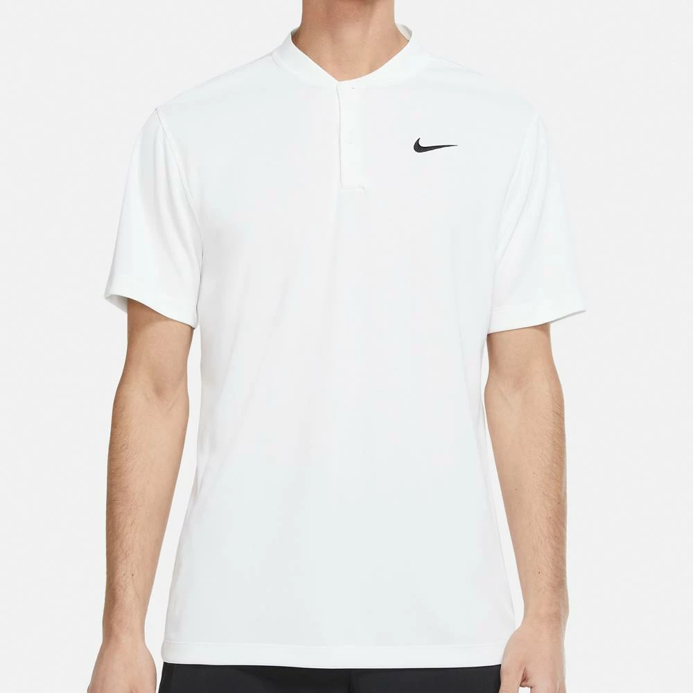 Nike Men's Blade Henley Polo - White 2 Nike Men's Blade Henley Polo - White - Image 2