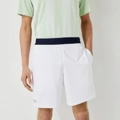 Alternative view of Lacoste Men's Sport Jacquard Short - White/Navy Blue