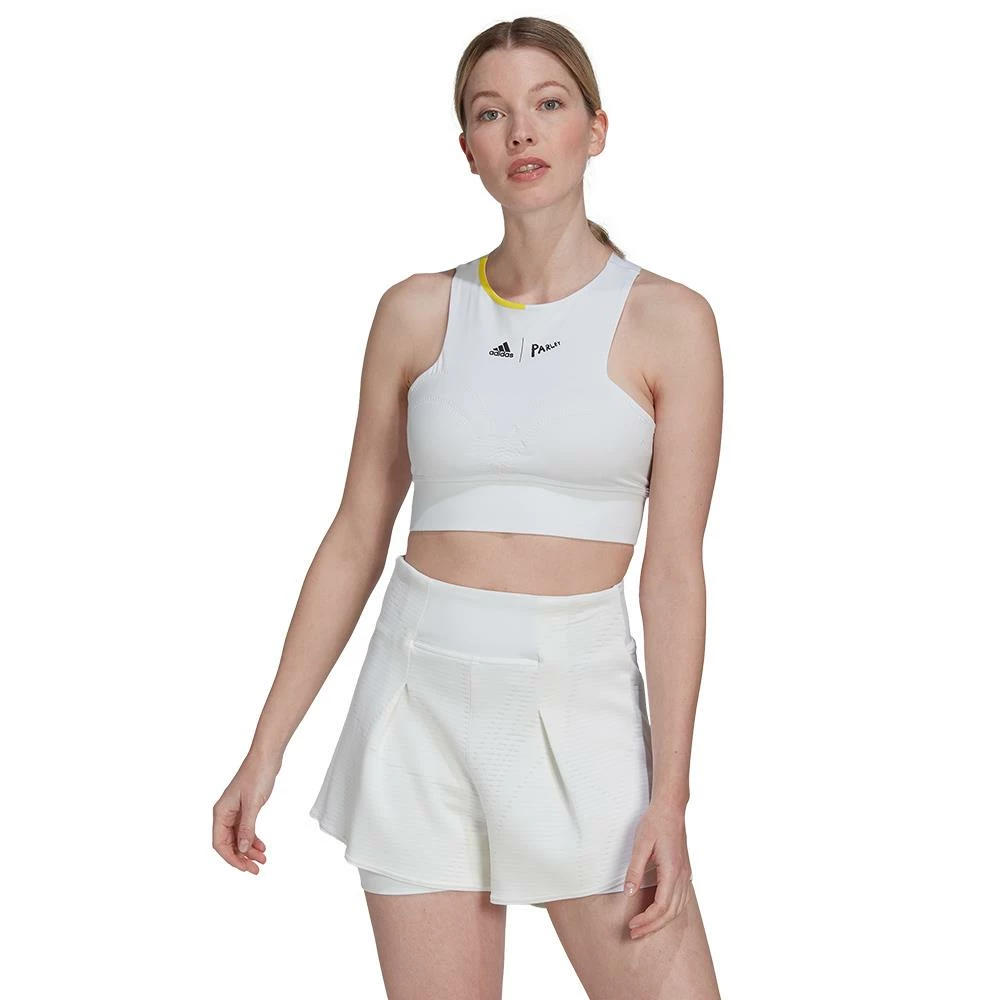Adidas Women's London Crop Top - Parley - White 2 Adidas Women's London Crop Top - Parley - White - Image 2