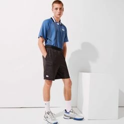 Alternative view of Lacoste Men's Sport Jacquard Short - Black/White