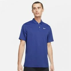 Alternative view of Nike Men's DriFit Solid Polo - Game Royal