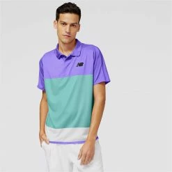 Alternative view of New Balance Men's Tournament Polo - Vibrant Violet/Multi