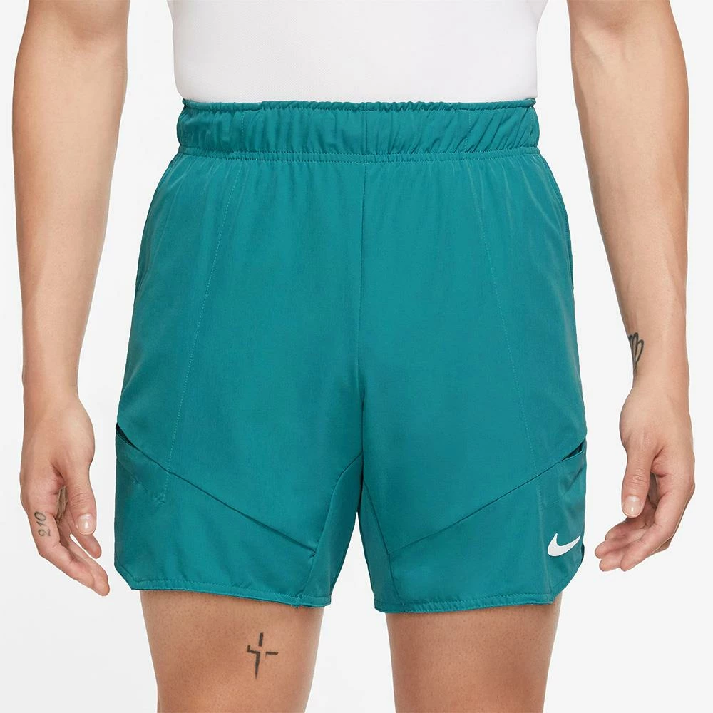 Nike Men's Advantage 7" Short - Bright Spruce/White 2 Nike Men's Advantage 7" Short - Bright Spruce/White - Image 2
