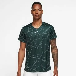Alternative view of Nike Men's Advantage Print Shirt - Pro Green/White