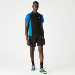 Alternative view of Lacoste Men's Sport Thermo Pique Polo - Black/Blue