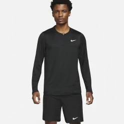 Alternative view of Nike Men's Advantage 1/2 Zip Longsleeve - Black