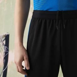 Alternative view of Lacoste Men's Contrast Print Shorts - Black/Blue