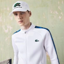 Alternative view of Lacoste Men's Printed Zip Sweatshirt - White