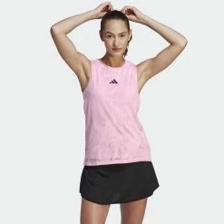 Alternative view of Adidas Women's Melbourne Match Tank - Clear Pink