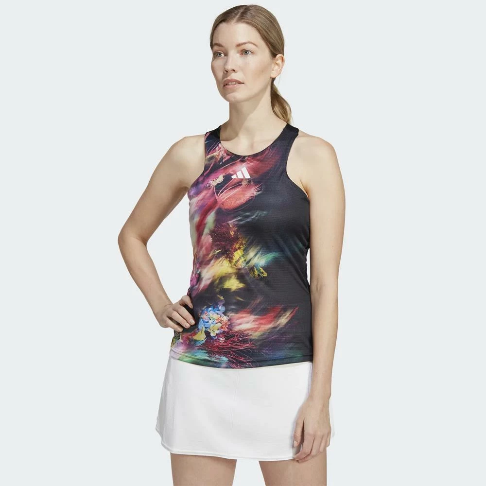 Adidas Women's Melbourne Y Tank - Multi/Black 2 Adidas Women's Melbourne Y Tank - Multi/Black - Image 2
