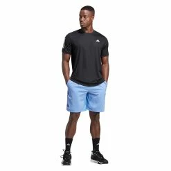 Alternative view of Adidas Men's Club 3 Stripe Tee - Black
