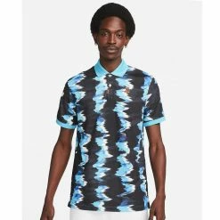 Alternative view of Nike Men's Heritage Slim Printed Polo - Baltic Blue