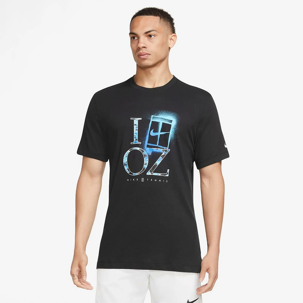Nike Men's DriFit OZ Tee - Black 2 Nike Men's DriFit OZ Tee - Black - Image 2